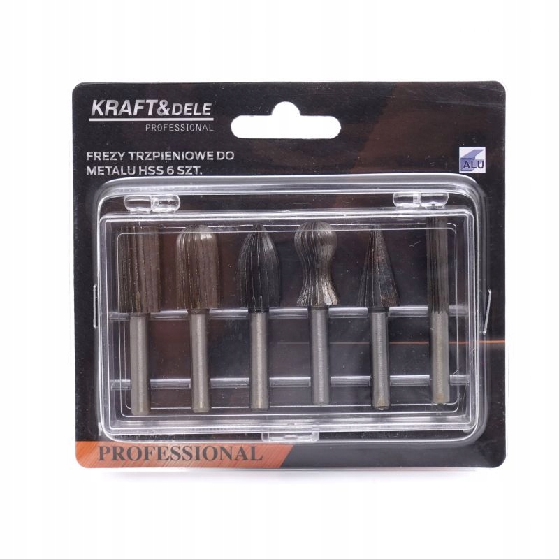 ZESTAW FREZÓW DO METALU 6 ELEMENTÓW KASETA FREZOWANIE 6,3MM KD11215