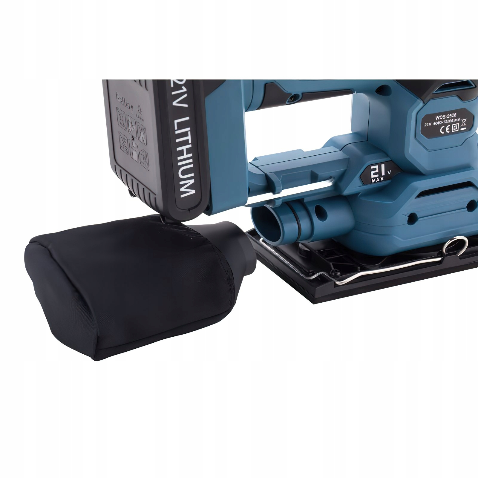 Szlifierka 3W1 Mimośrodowa Akumulatorowa + Bateria 3Ah Ładowarka W.D.S.