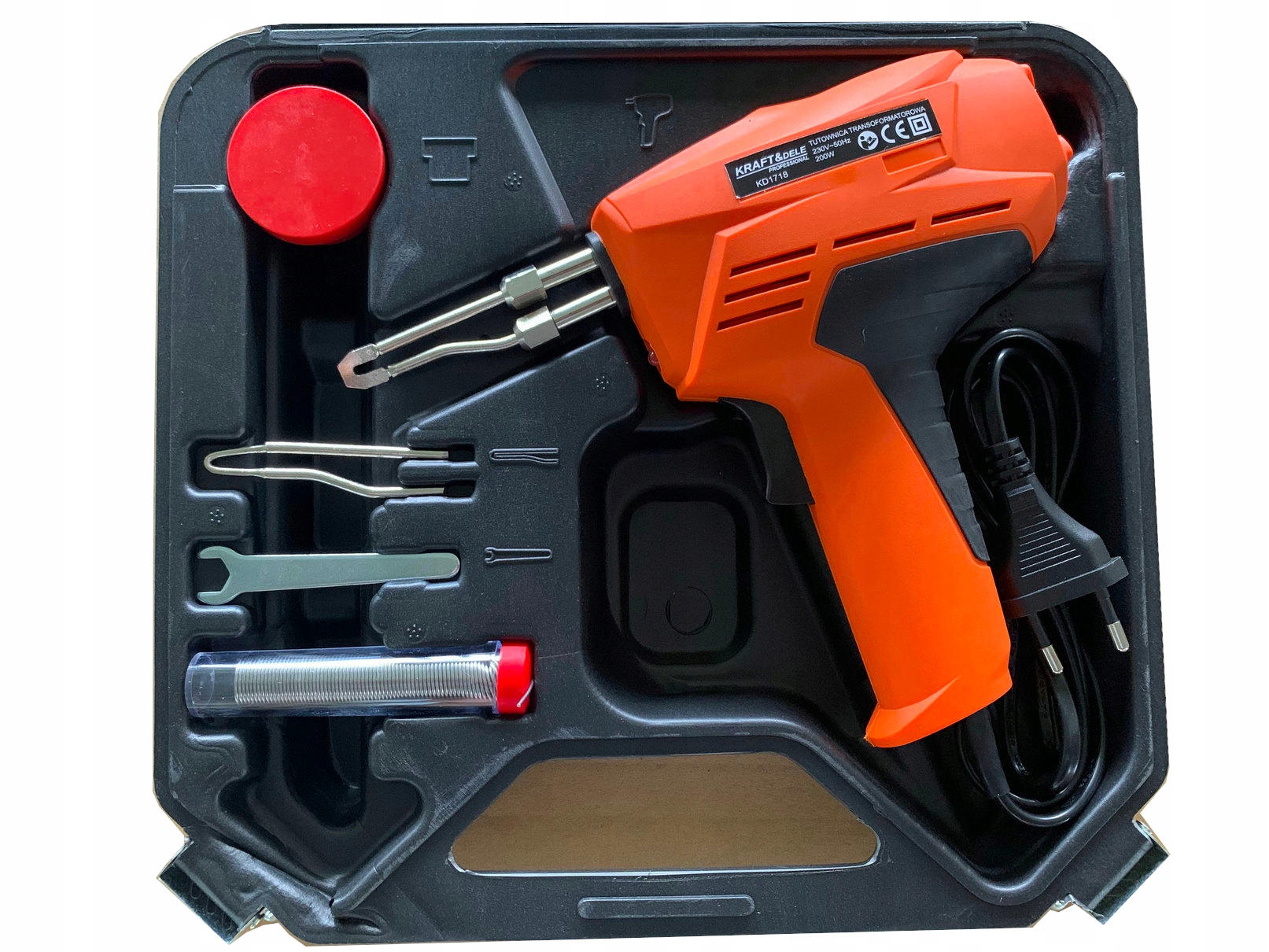 Lutownica transformatorowa Walizka Zestaw Kraft&Dele KD1718 230 V 200 W