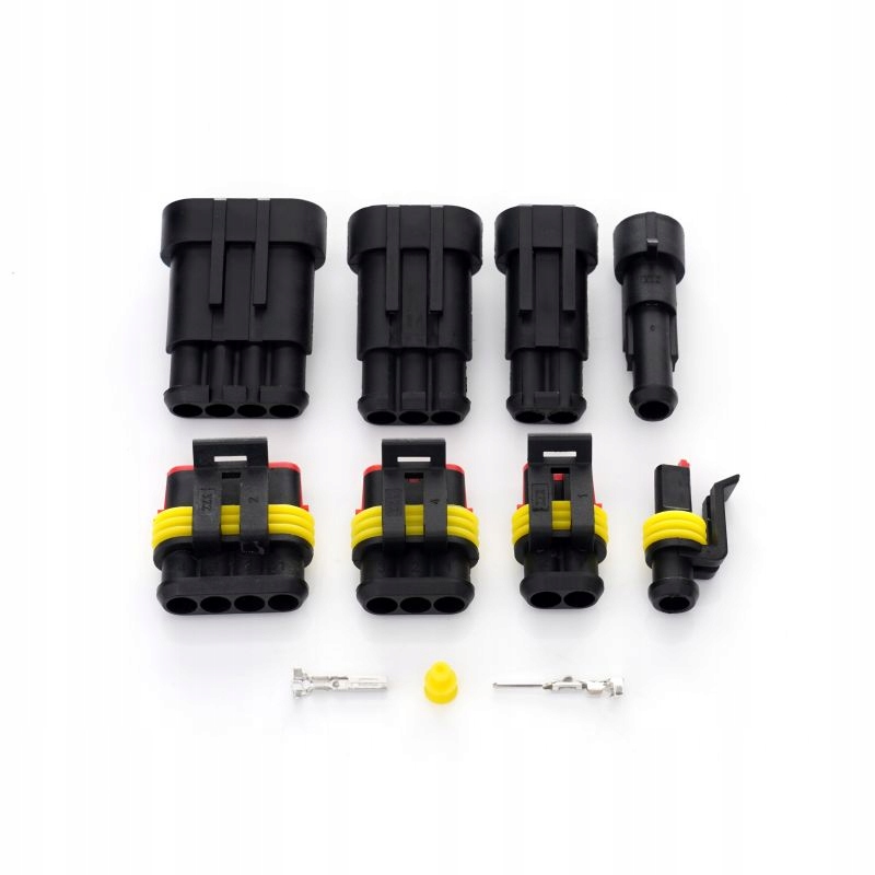 ZESTAW ZŁĄCZEK WTYCZEK KOSTEK HERMETYCZNYCH 352 ELEMENTY KRAFT&DELE