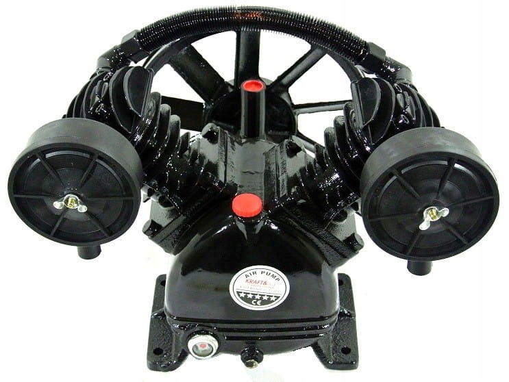 KOMPRESOR OLEJOWY SPRĘŻARKA 4KW DWUTŁOKOWA 8 BAR KD1403 POMPA POWIETRZA