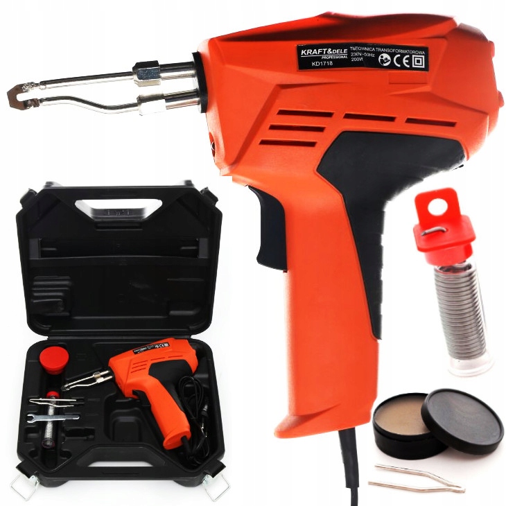 Lutownica transformatorowa Walizka Zestaw Kraft&Dele KD1718 230 V 200 W