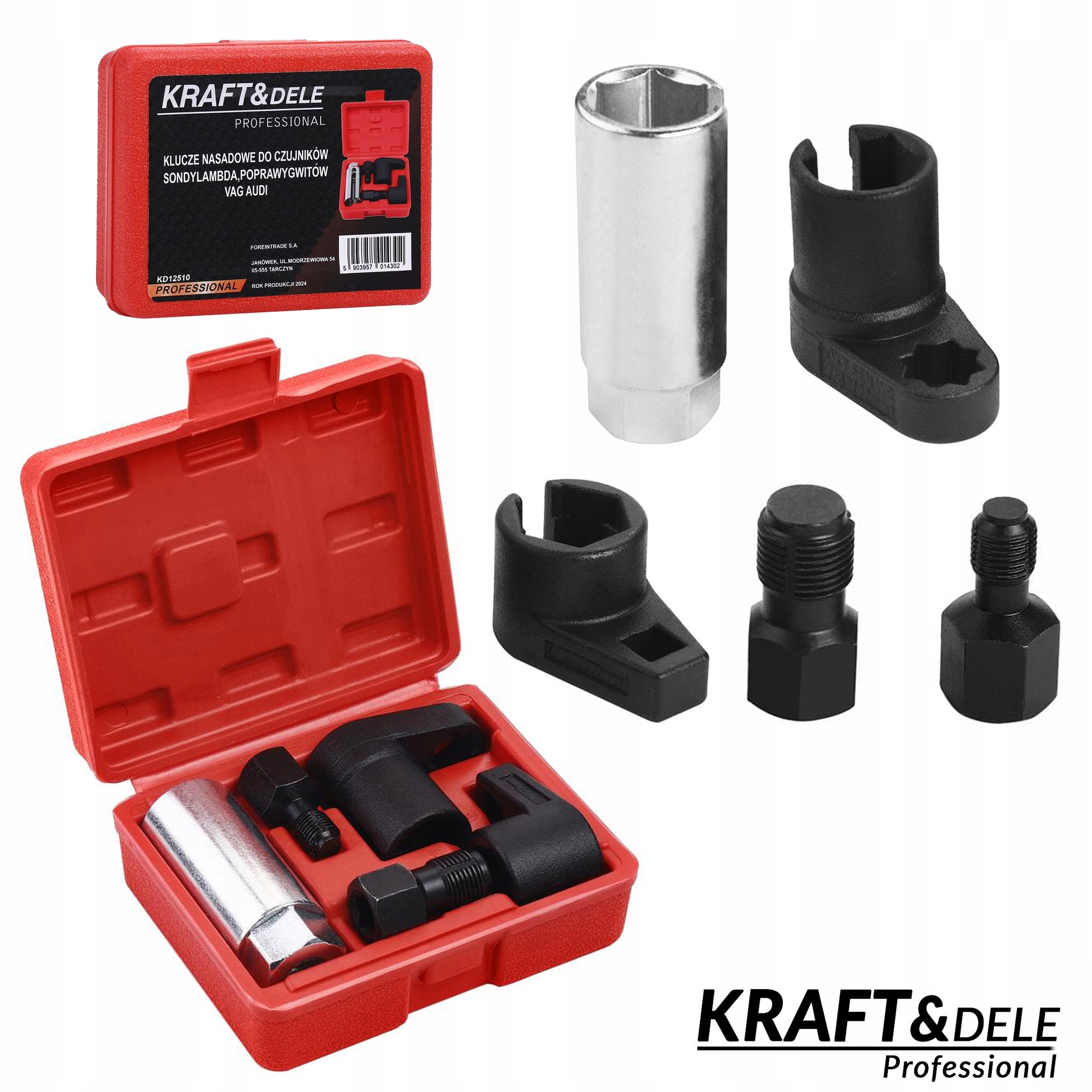 Klucze Nasadowe Nasadki do Czujników SONDY LAMBDA 22 mm AUDI Kraft&Dele