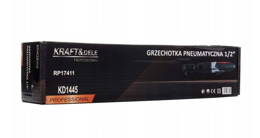 Grzechotka pneumatyczna 1/2" klucz udarowy prędkość 160rpm Kraft&Dele