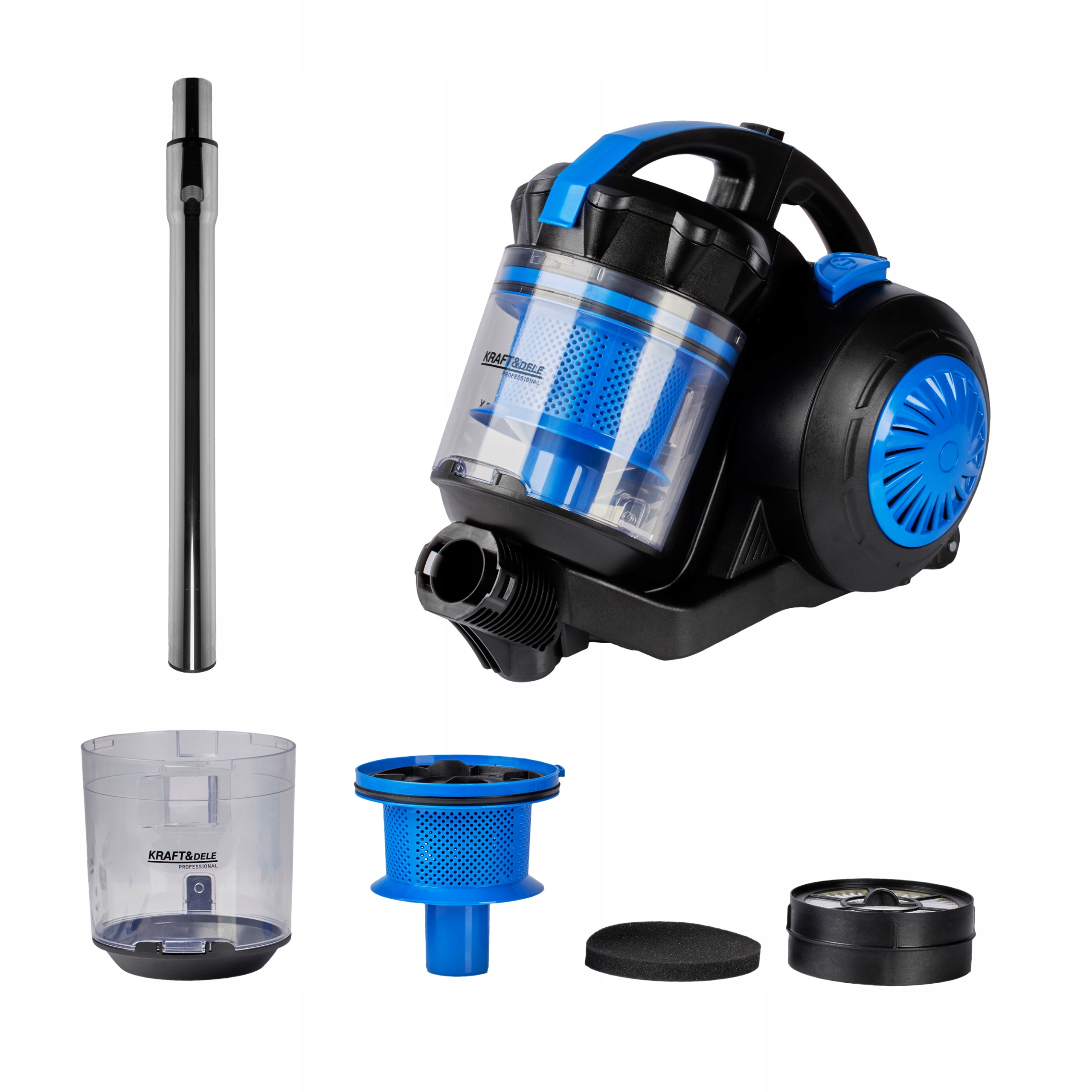 Odkurzacz BEZWORKOWY CYKLONOWY LEKKI MOCNY TURBO MOC 4000W HEPA Kraft&Dele