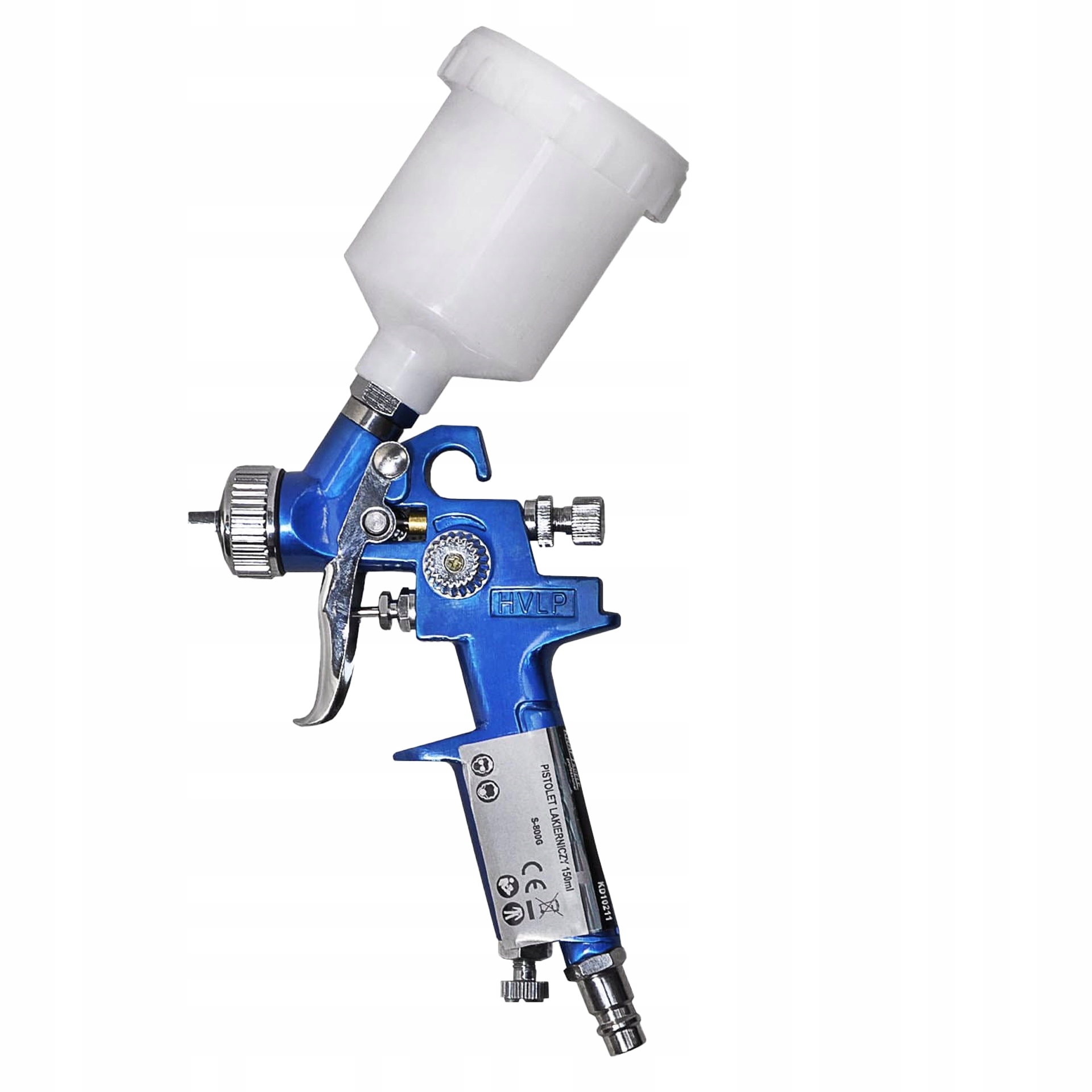 Pistolet Lakierniczy Malarski 0,8mm 150ml HVLP 3,5 Bar 141 l/min Kraft&Dele