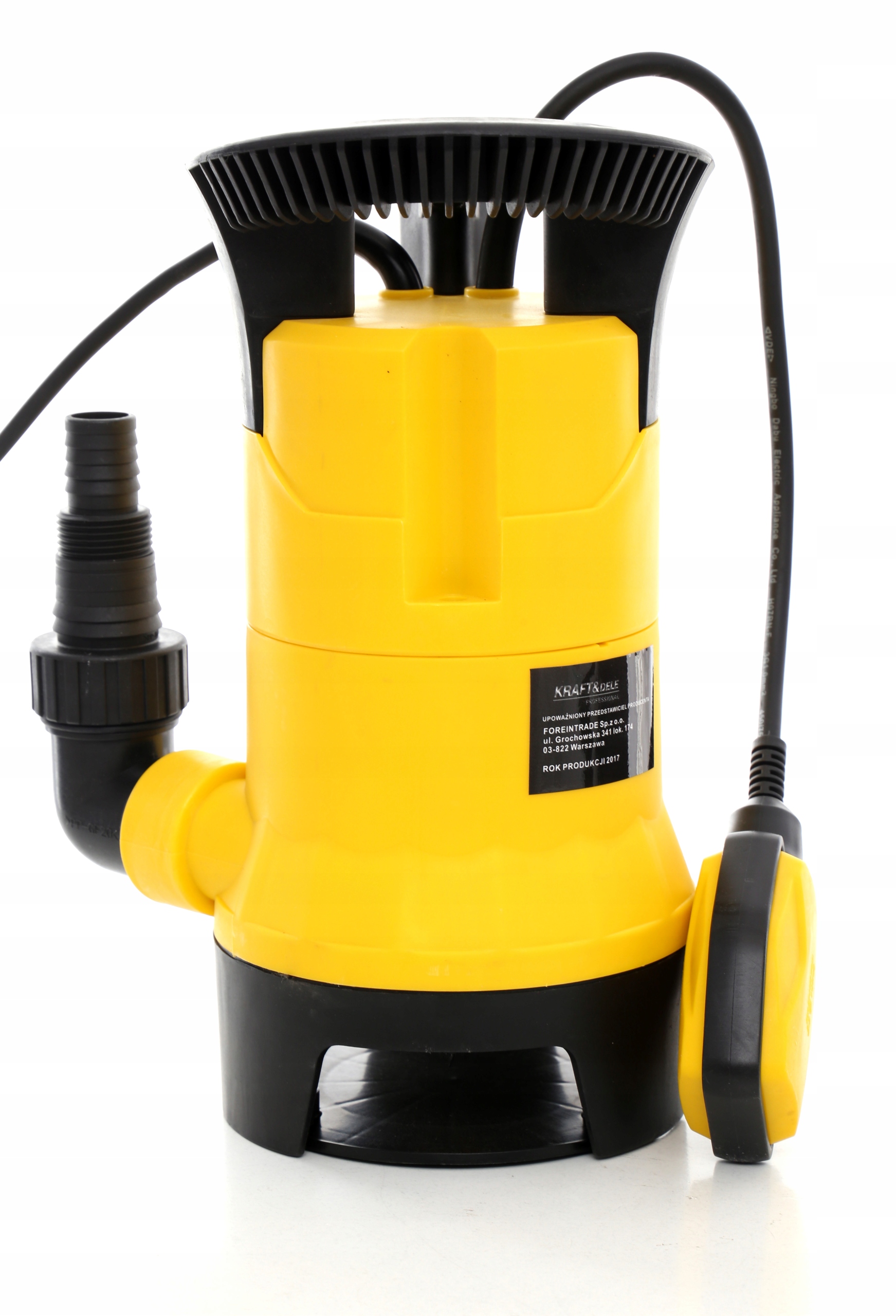 POMPA DO WODY CZYSTEJ BRUDNEJ SZAMBA ZATAPIALNA MOCNA PŁYWAK 1650W KD740