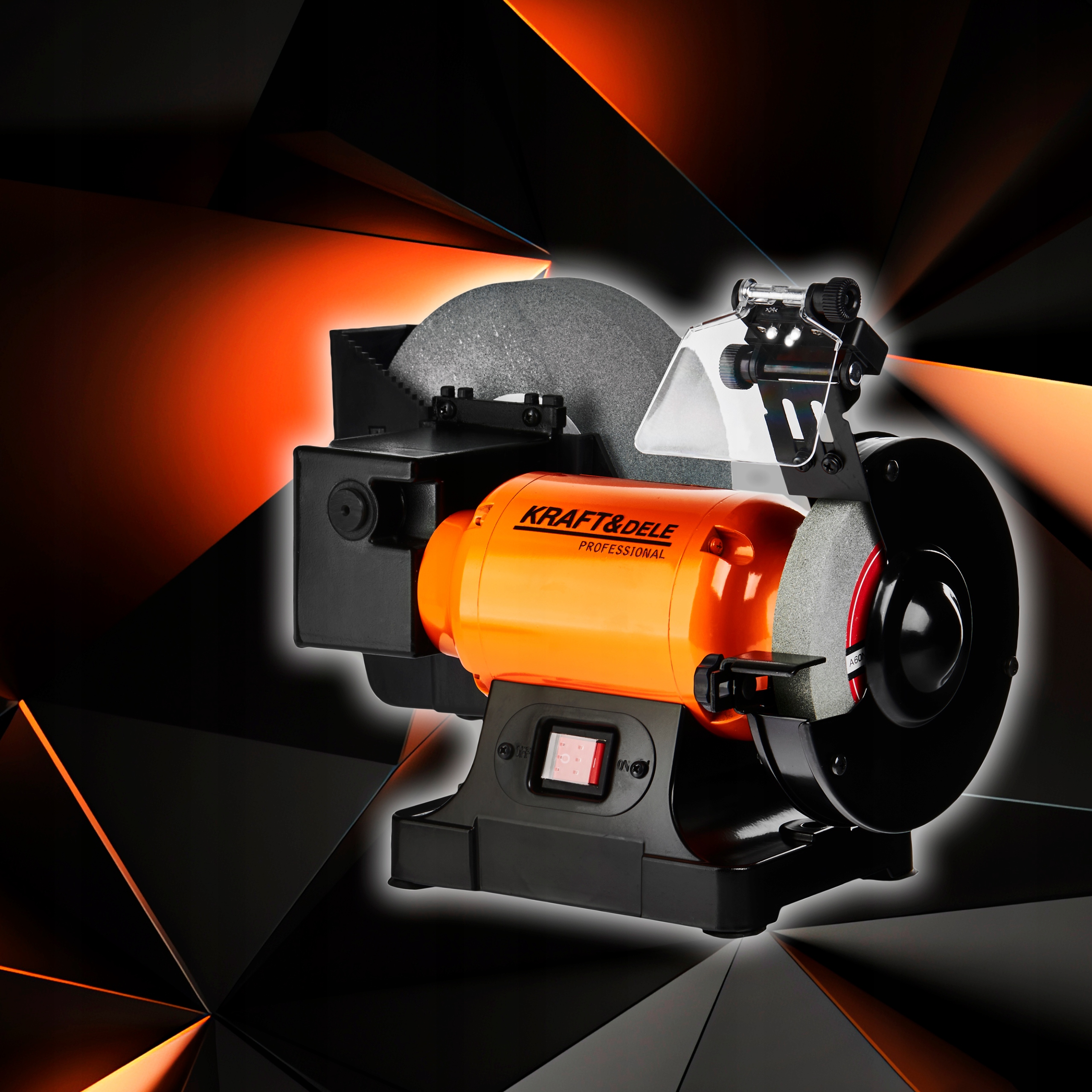 Szlifierka Stołowa Wielofunkcyjna 2x Kamień Sucho Mokro 1800W 230V 2980RPM