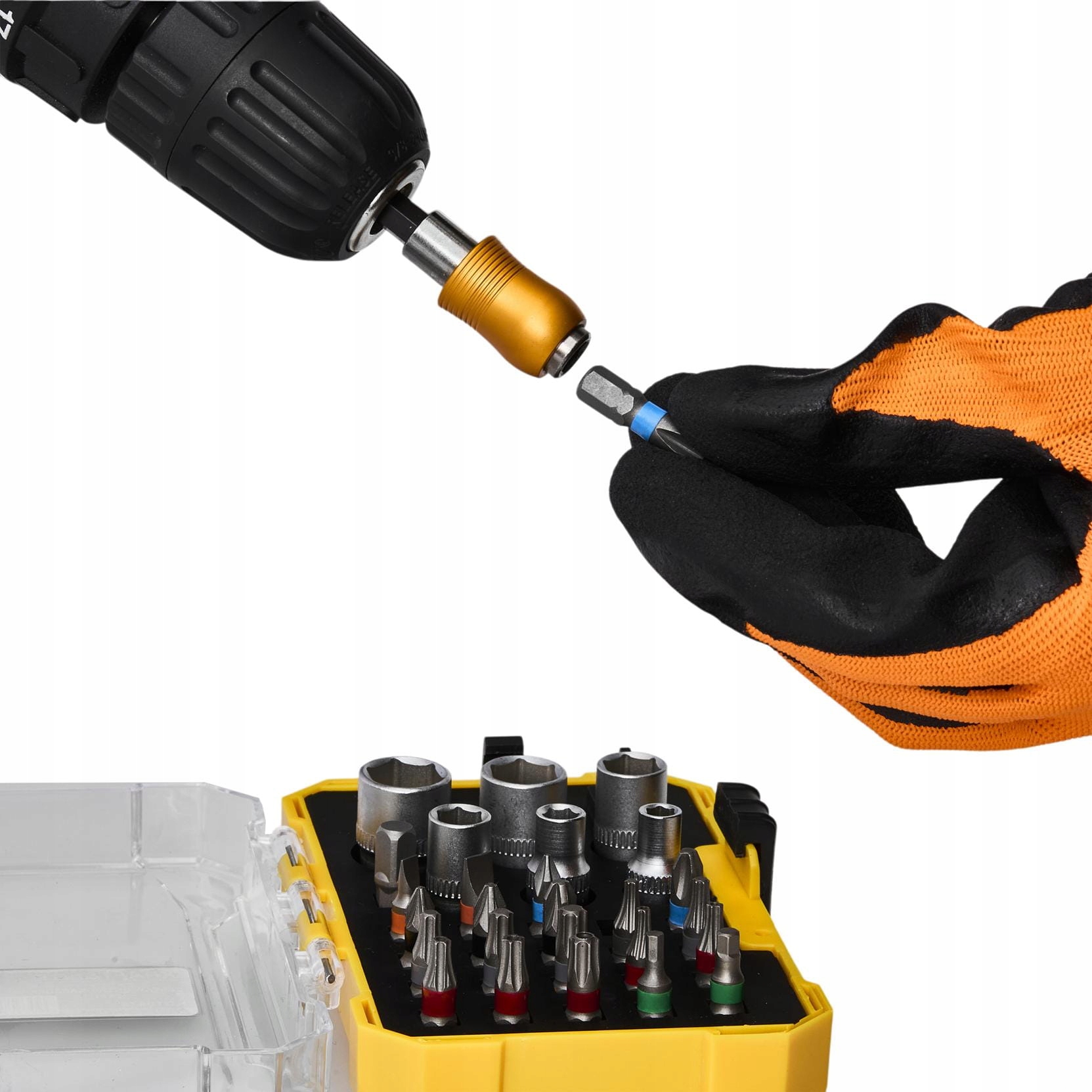 ZESTAW BITÓW NASADEK KOŃCÓWEK 28 ELEMENTÓW WALIZKA