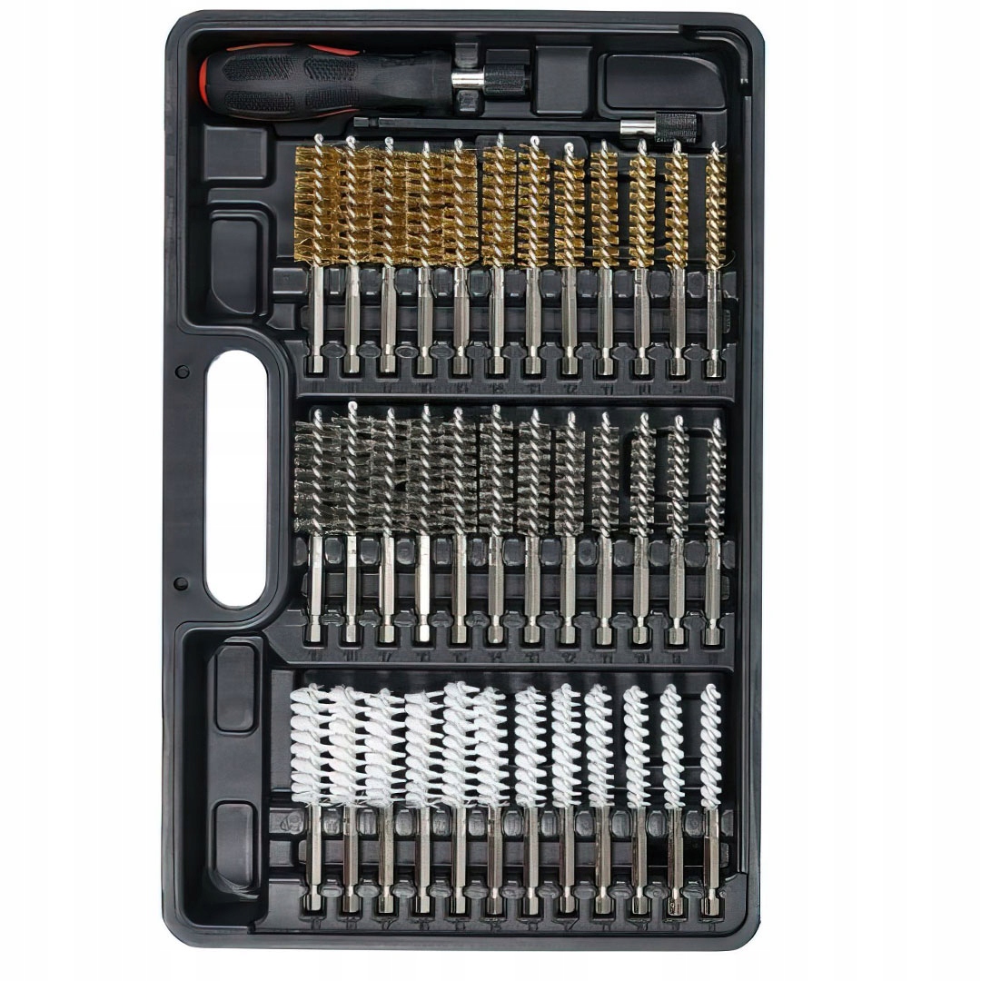 Zestaw Szczotek do Czyszczenia Gniazd Wtryskiwaczy 38 Elementów Kraft&Dele