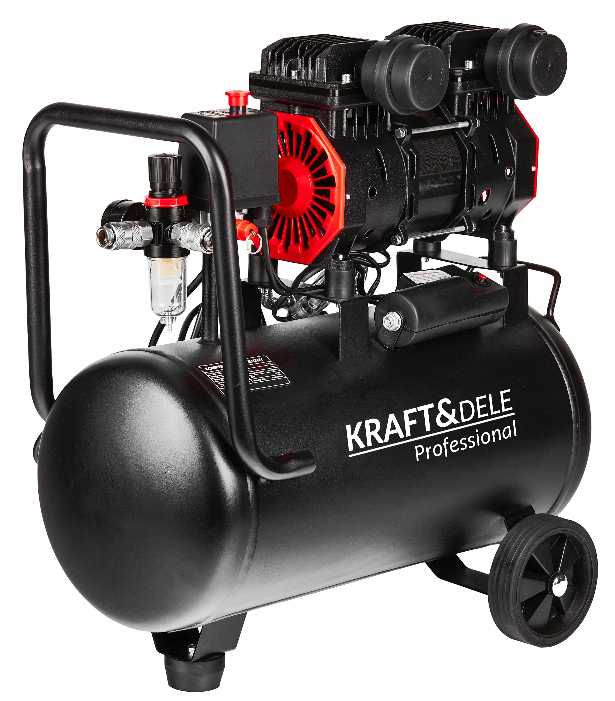 Kompresor Bezolejowy Kraft&Dele 8 Bar 50L 150W 2800 obr/min.