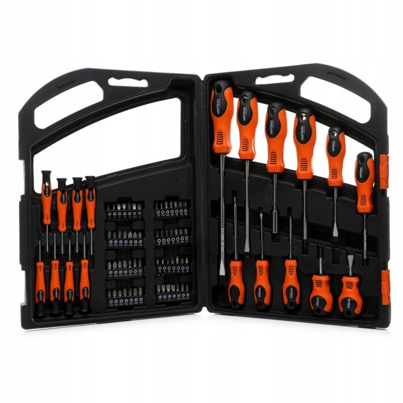 Zestaw Wkrętaków Śrubokrętów z Bitami Kraft&Dele 75 Elementów