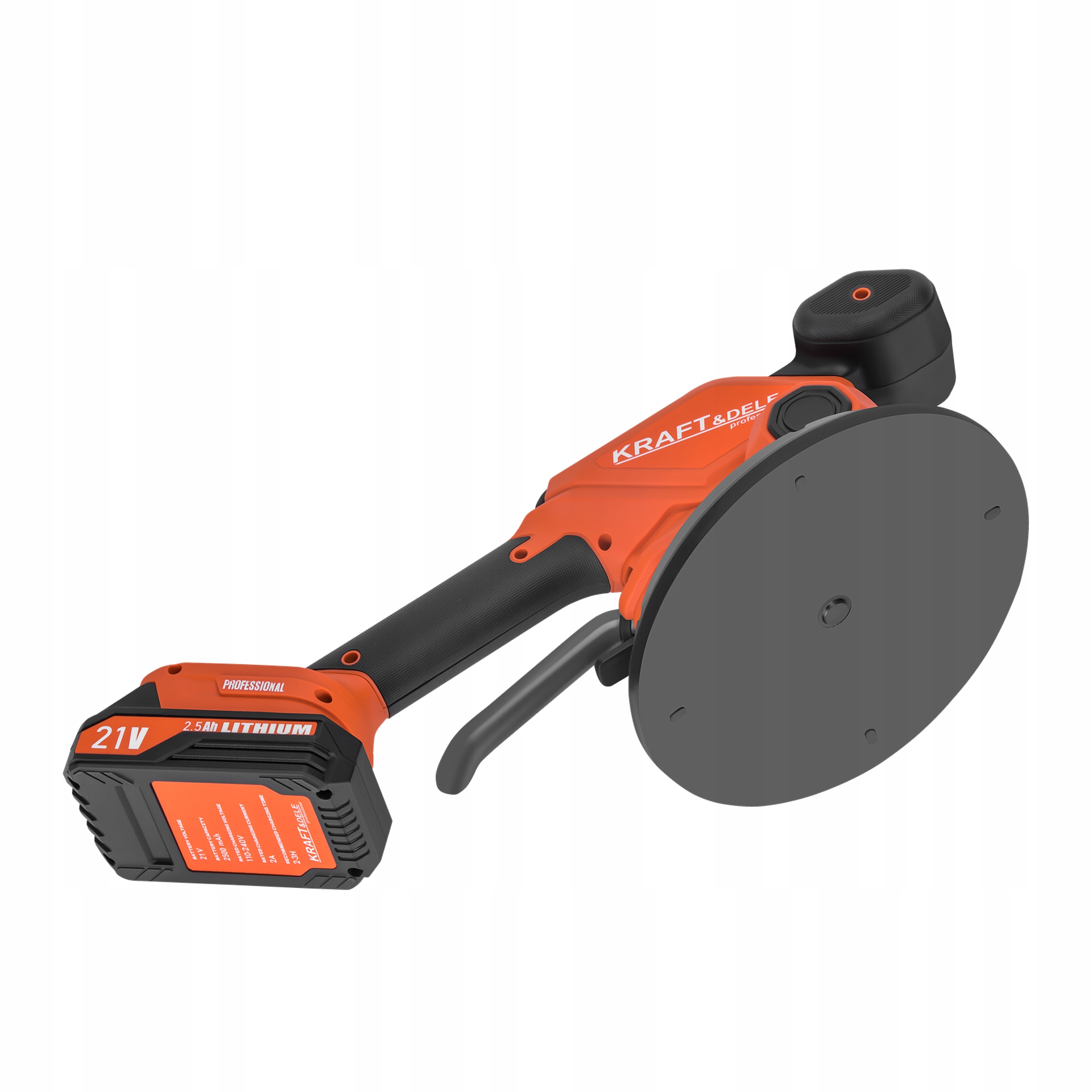 Akumulatorowa Przyssawka Wibracyjna 190 mm 21V 2,5Ah 2xAKU 80Kg Kraft&Dele