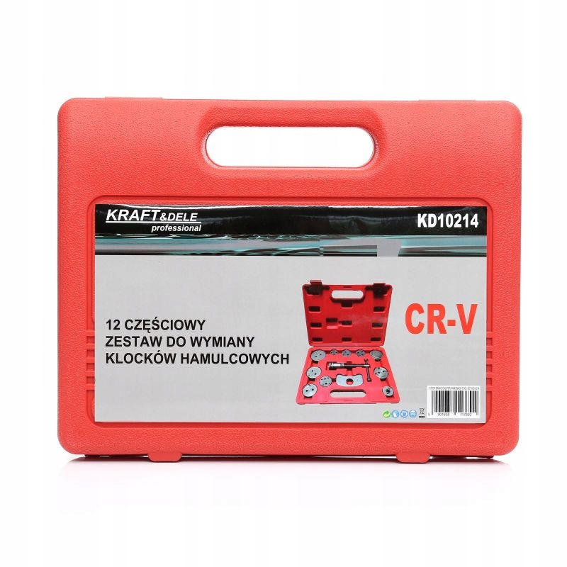 Zestaw do Wymiany Klocków Hamulcowych 12 elementów Kraft&Dele