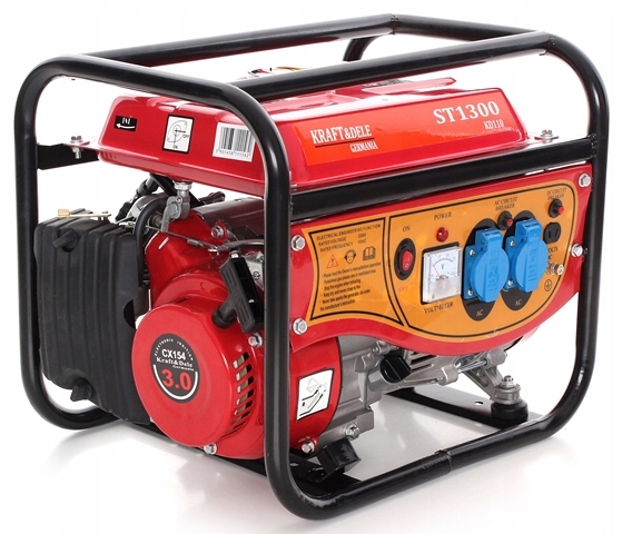 AGREGAT PRĄDOTWÓRCZY GENERATOR PRĄDU 1500W 2x230V 12V JEDNOFAZOWY PRZENOŚNY