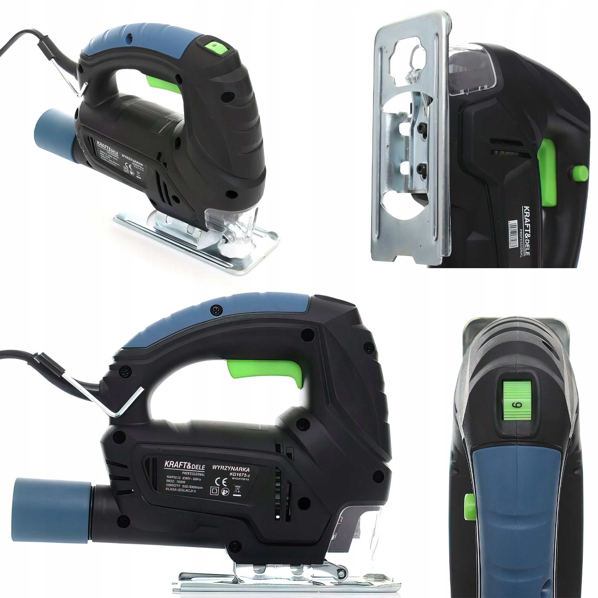 Wyrzynarka Sieciowa 230 V 700 W Regulowane Obroty 500-3000 RPM Kraft&Dele