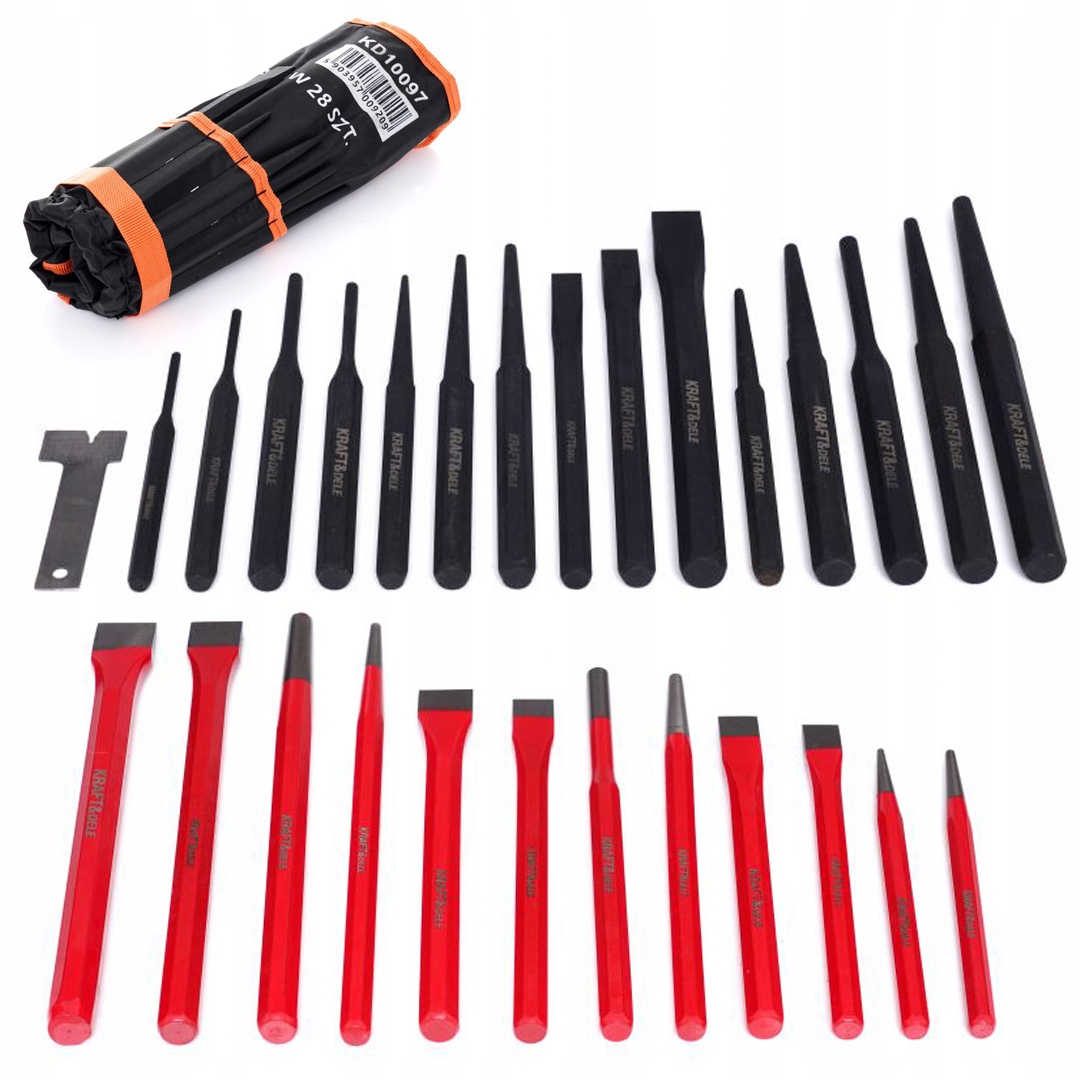 ZESTAW PUNKTAKÓW I PRZECINAKÓW 28 ELEMENTÓW KRAFT&DELE