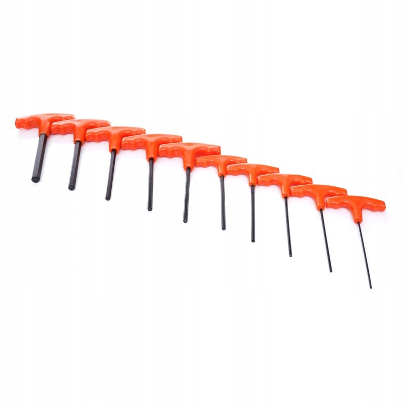 ZESTAW KLUCZE IMBUSOWE IMBUSY 2-10MM SZEŚCIOKĄTNE 10 ELEMENTÓW KD10948