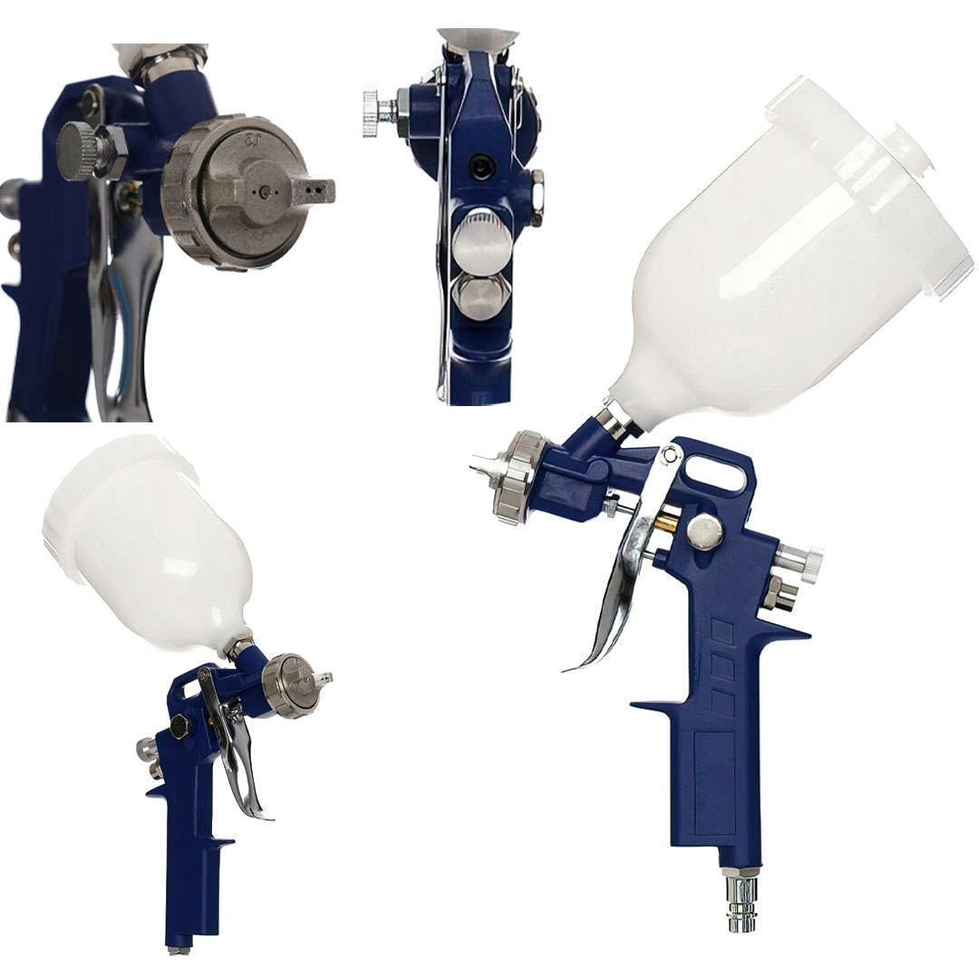 Pistolet Lakierniczy Malarski 600 ml 0,6 L Iglica 1,5 mm Kraft&Dele