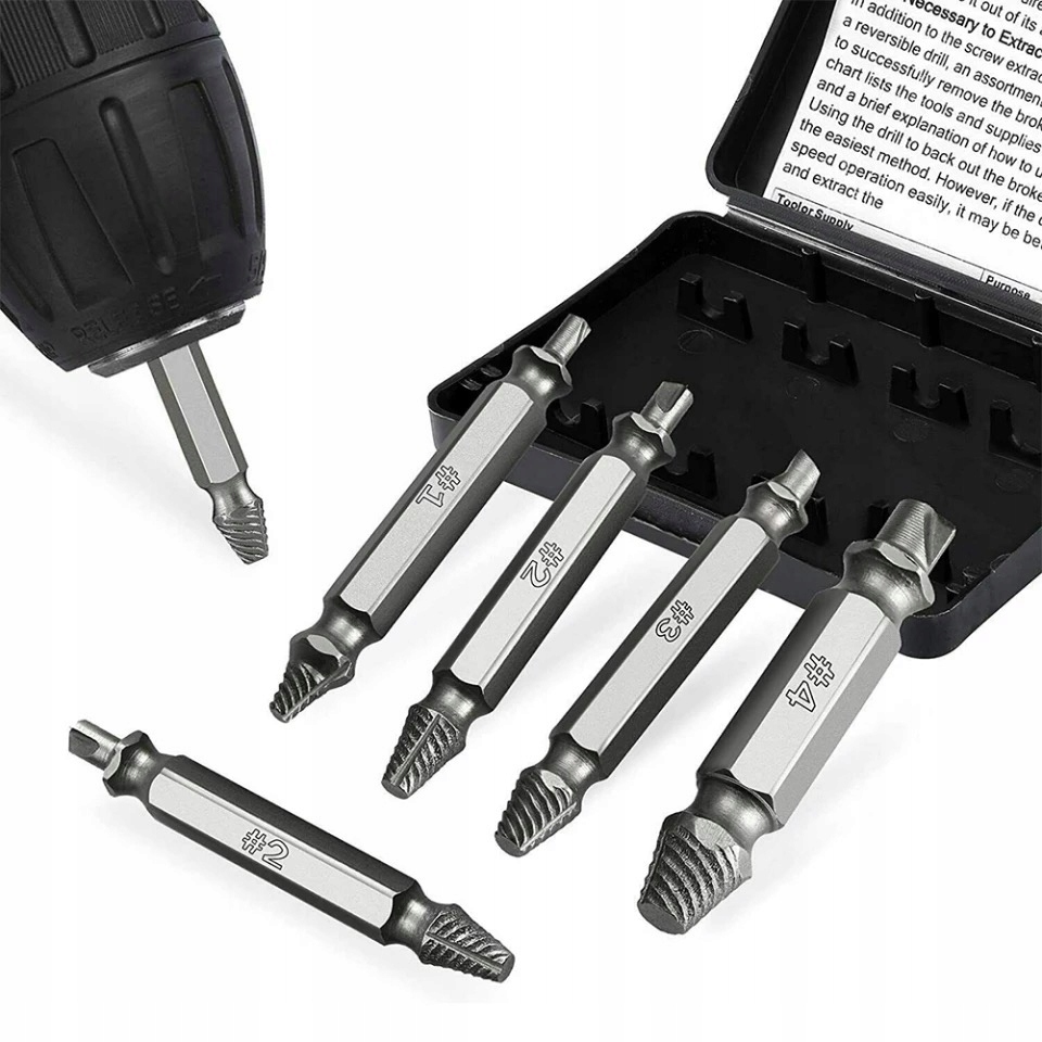 ZESTAW DO WYKRĘCANIA ZERWANYCH WKRĘTÓW ŚRUB BITY KD10199