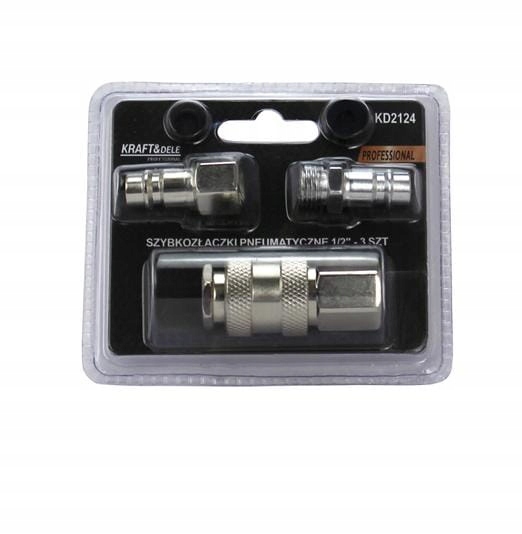 Szybkozłączki Pneumatyczne Zestaw 1/4"" 1/2"" Max 35 bar Kraft&Dele