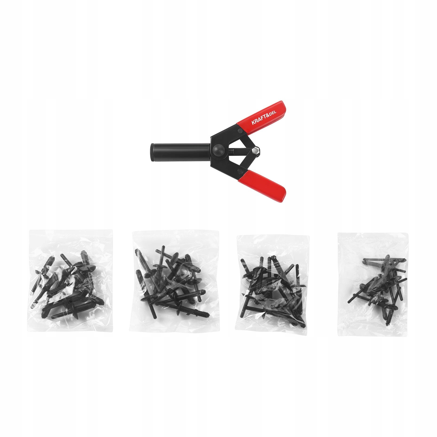 Nitownica do Nitów Plastikowych 165 mm PVC 41 Elementów Kraft&Dele