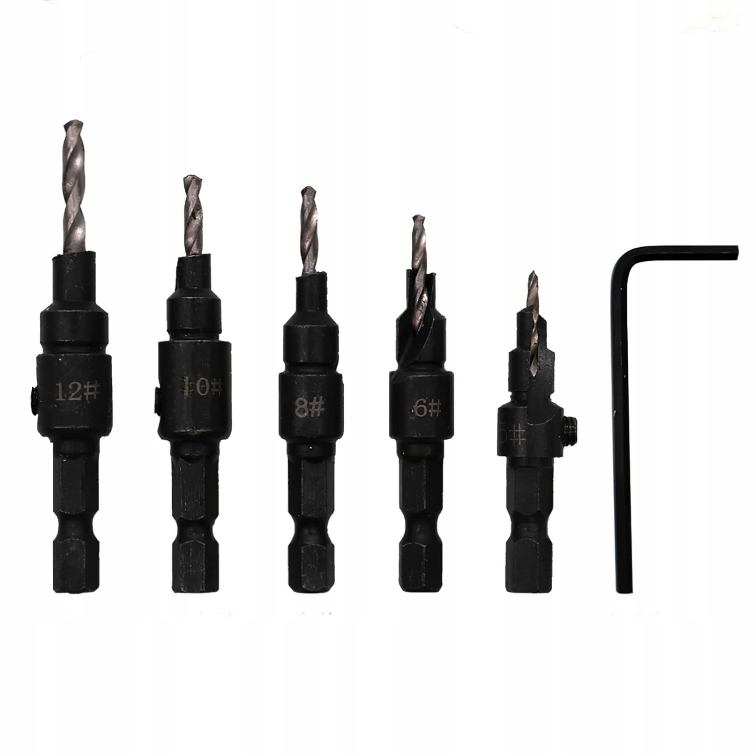 Zestaw Wierteł do Konfirmatów 5 elementów sztuk 5-12 mm