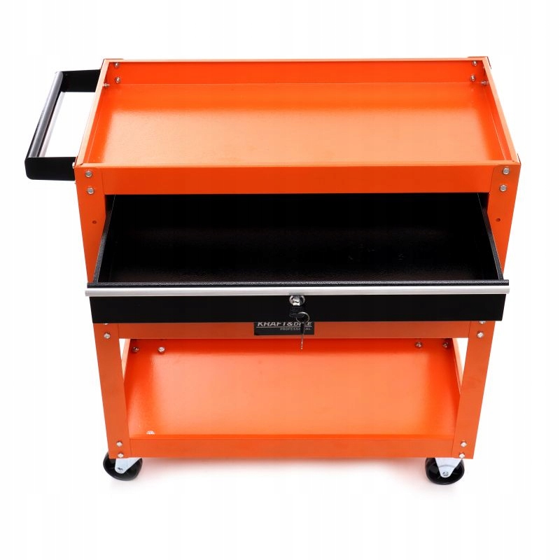 Wózek Warsztatowy Szafka Serwisowy na Narzędzia Mocny 3 Półki KRAFT&DELE