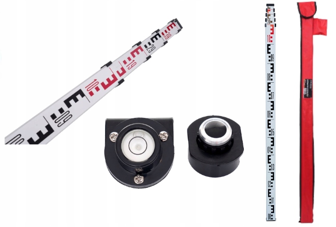 KRAFT&DELE Łata Teleskopowa Niwelacyjna LIBELLA 5M + Pokrowiec