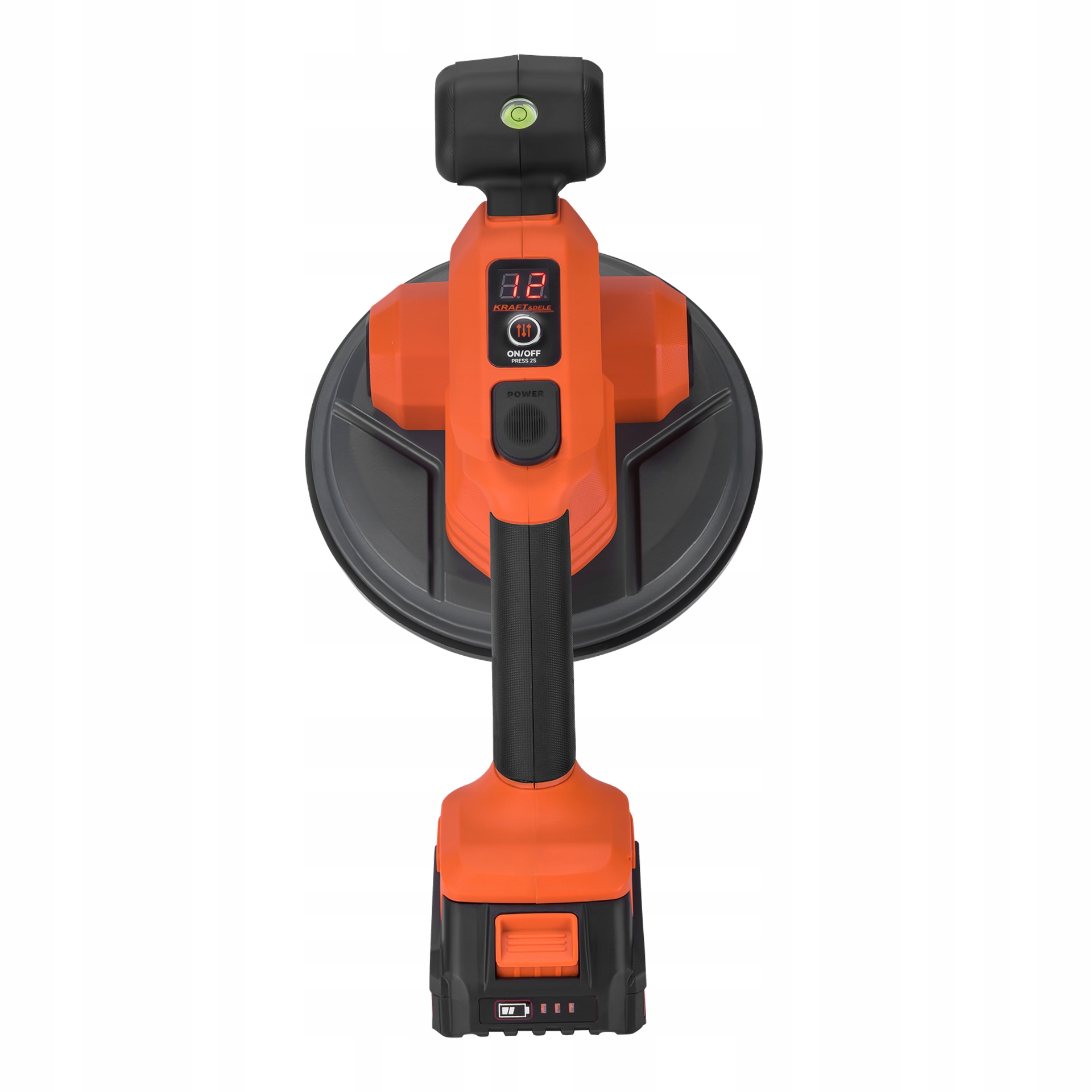 Akumulatorowa Przyssawka Wibracyjna 190 mm 21V 2,5Ah 2xAKU 80Kg Kraft&Dele