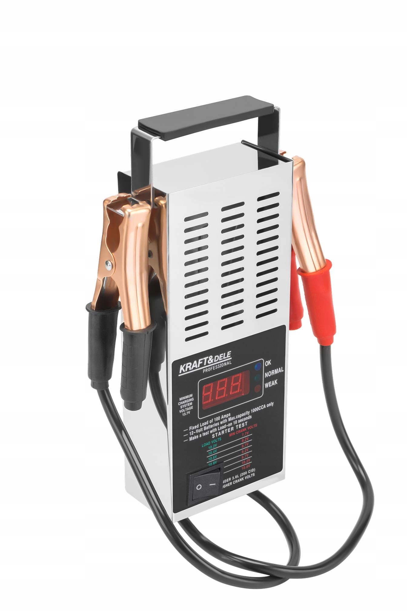 Tester Cyfrowy do Sprawdzania Akumulatorów 12V 150-1400A Kraft&Dele