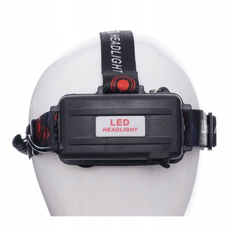 Latarka Czołowa 5 X Led T6 Cree Czołówka Bateria Kraft&Dele