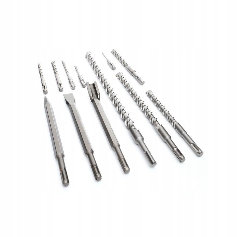 Zestaw 9 Wierteł S4 + 3 Dłuta SDS+ Kraft&Dele