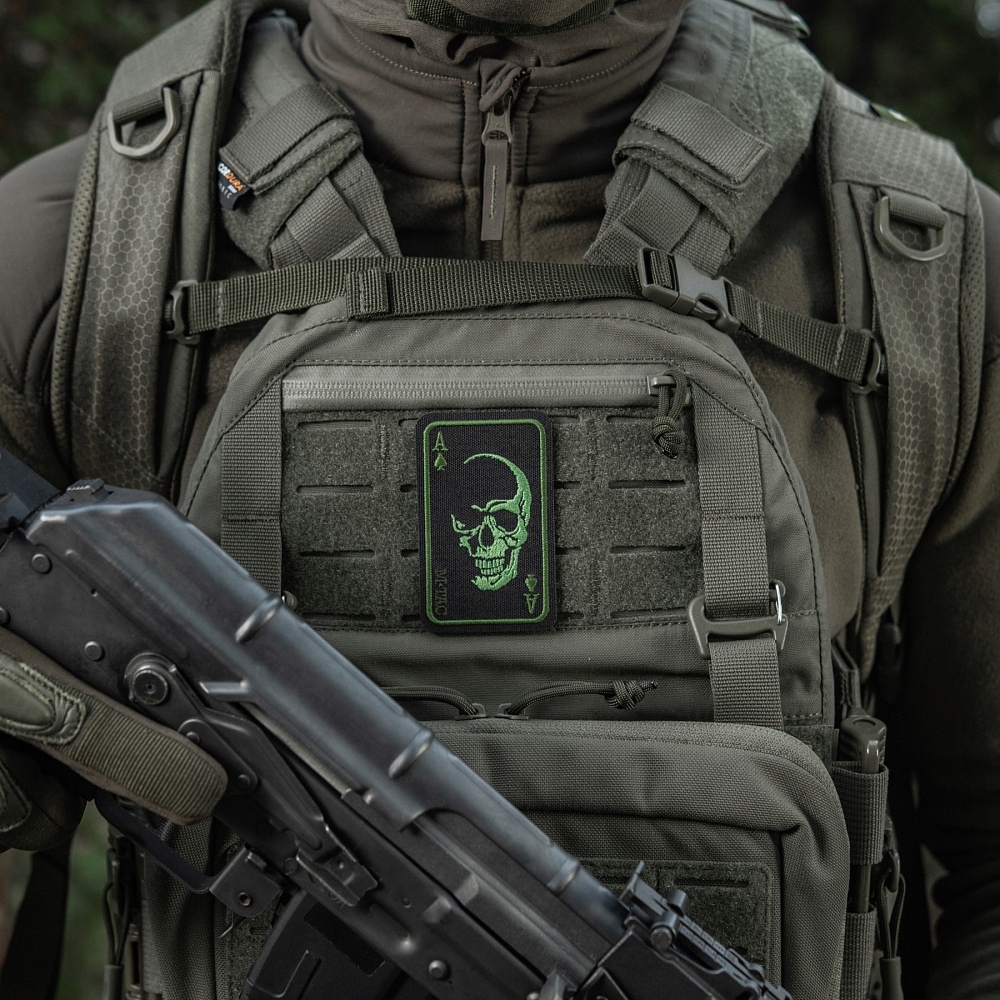 Naszywka M-Tac Face of War - Na odzieży
