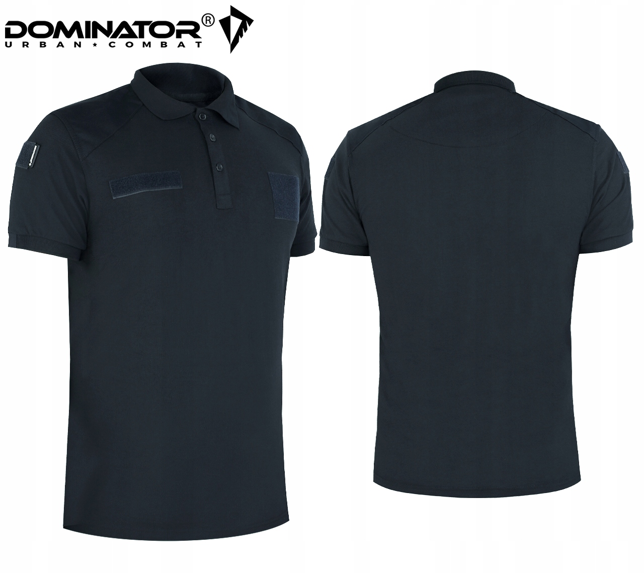 Granatowa Koszulka Polo Męska Wojskowa Dominator