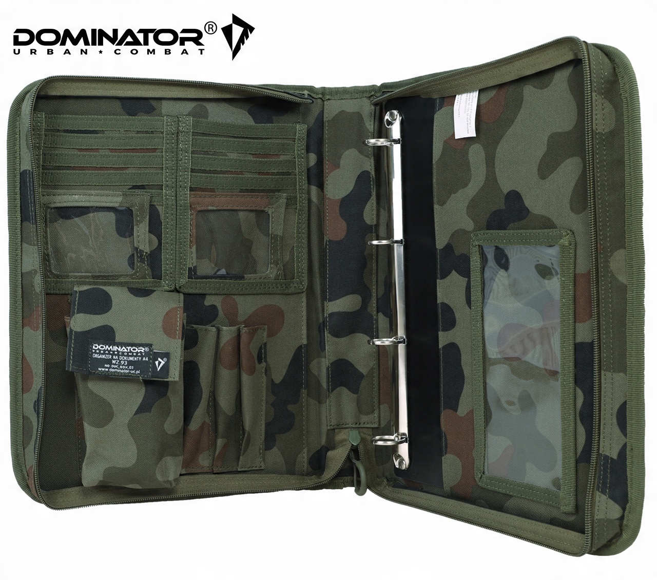 Wnętrze organizera na dokumenty A4 DOMINATOR Wz.93
