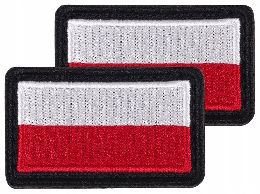 Naszywki z flagą Polski