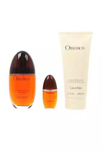Zestaw Calvin Klein Obsession Edp 100ml + Edp 15ml + Body Lotion 200ml miniatura