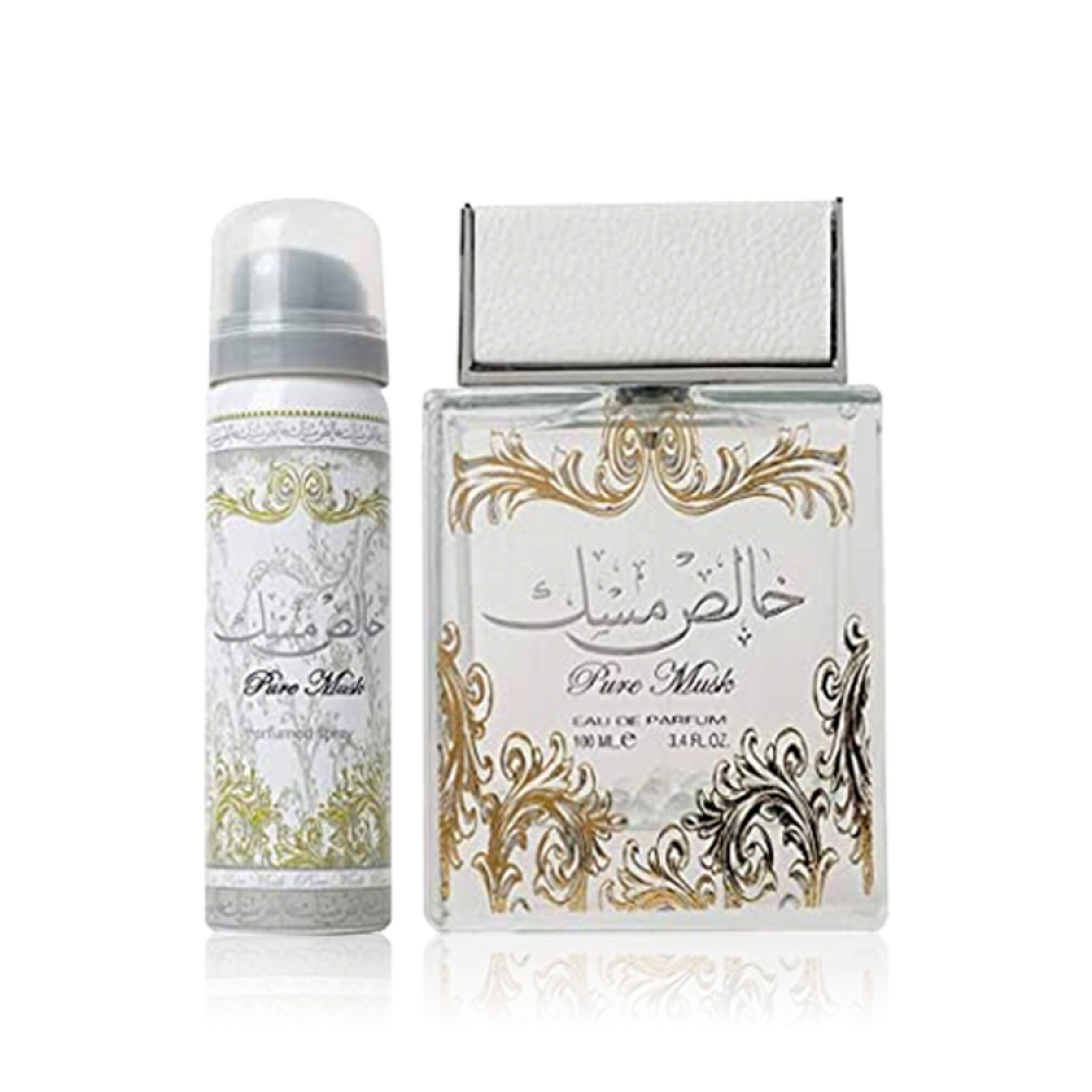 Zestaw Lattafa Pure Musk Edp 100ml + Deodorant 50ml