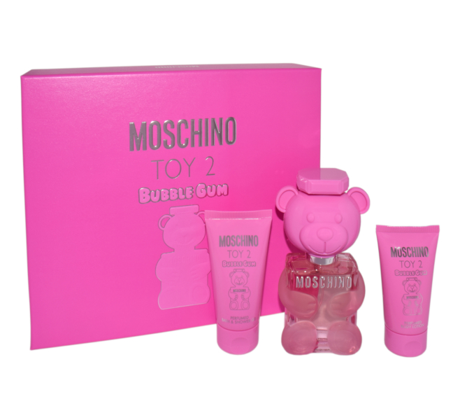 Zdjęcie produktu Zestaw Moschino Toy 2 Bubble gum Edt 50ml + Body Lotion 50ml + Shower Gel 50ml