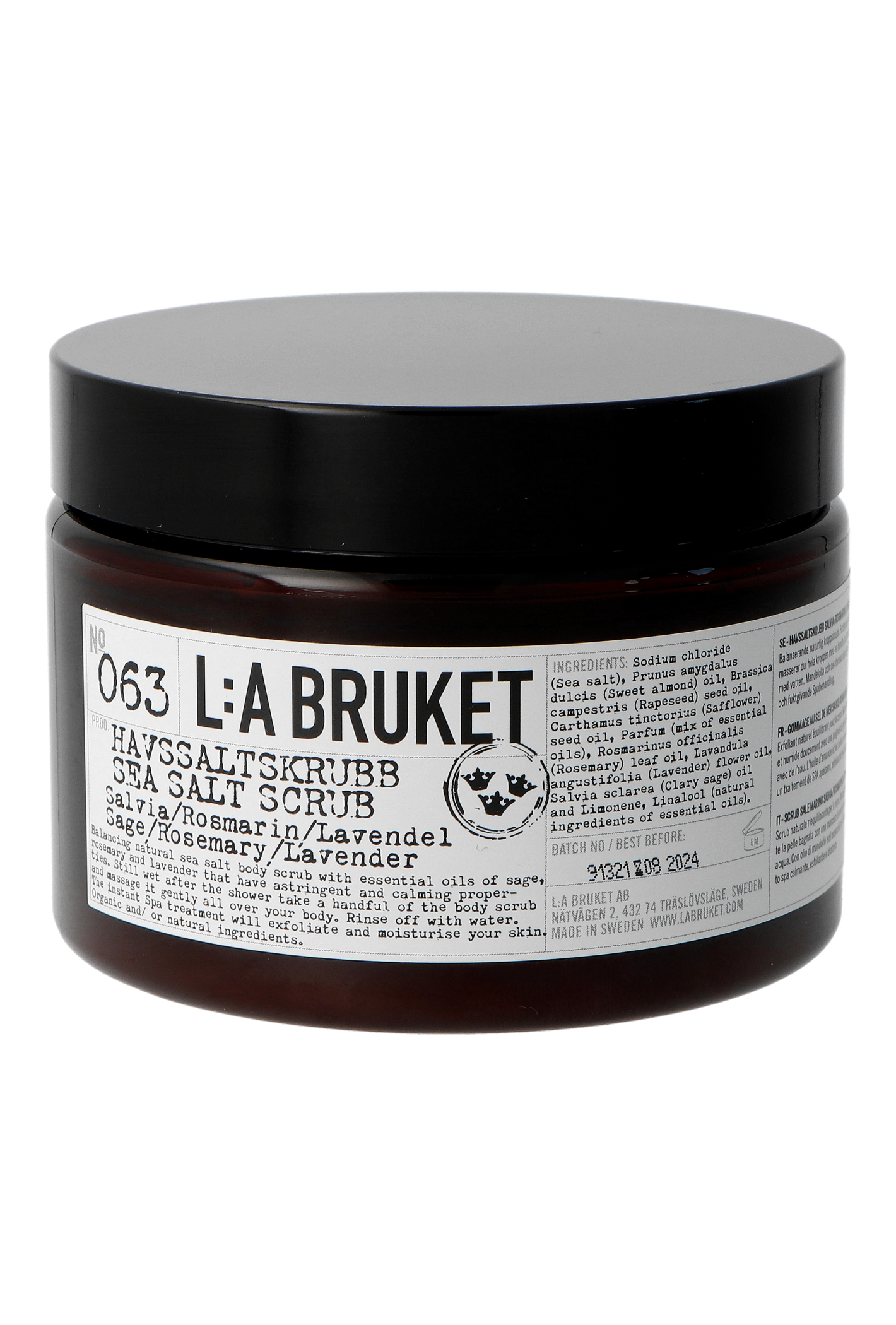 L:A Bruket 063 Salvia/Rosmarin/Lavender Salt Scrub 420g