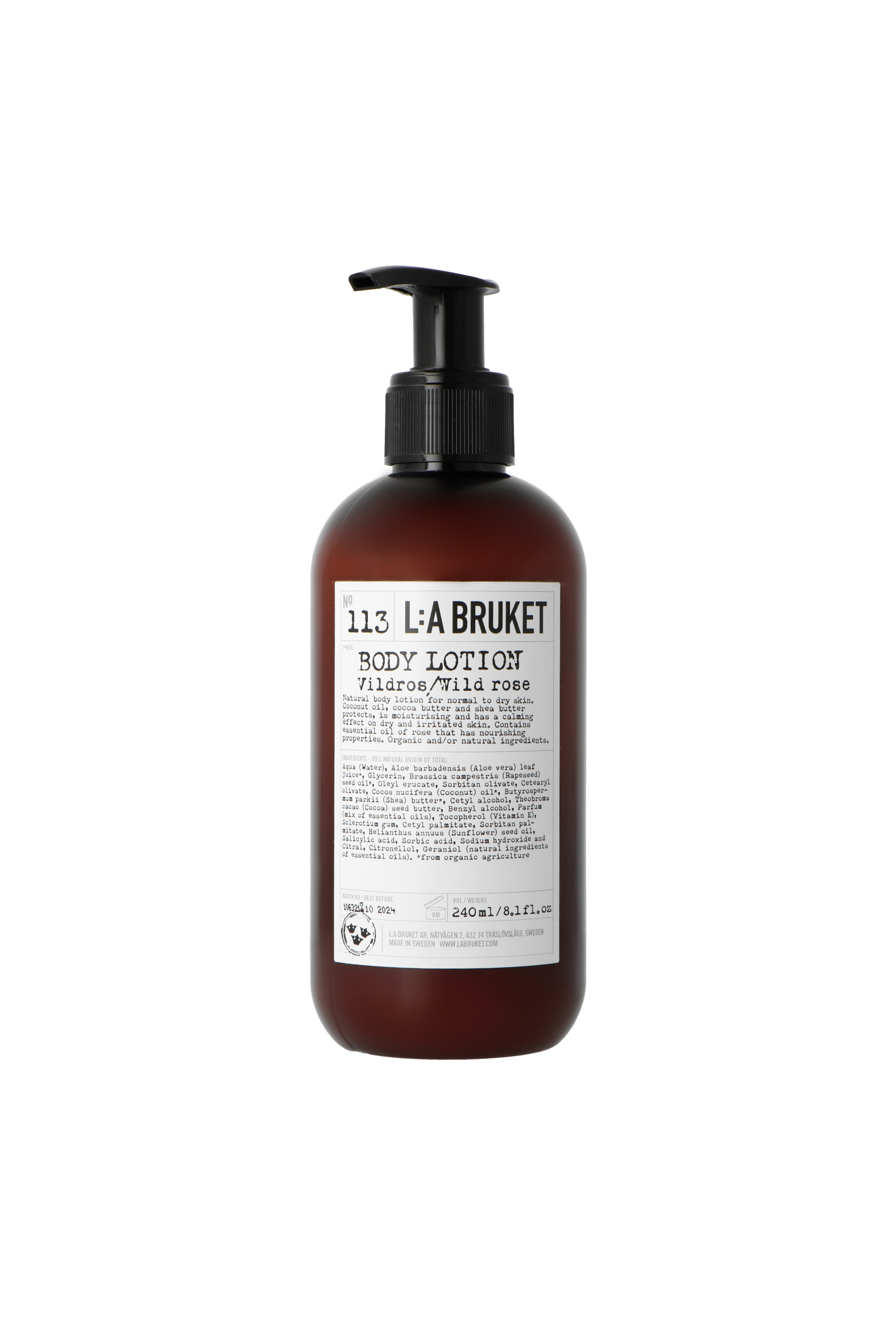 L:A Bruket 113 Wild Rose Body Lotion 240ml