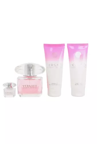 Zestaw Versace Bright Crystal Edt 90ml + Shower Gel 100ml + Body Lotion 100ml + Edt 5ml miniatura