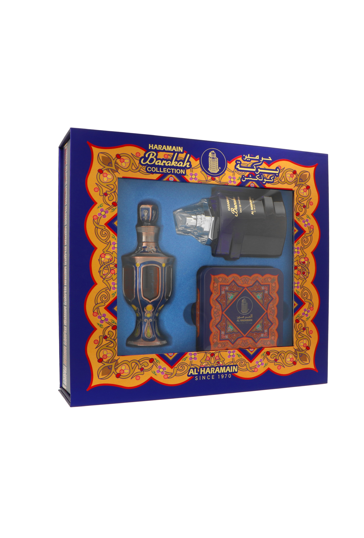 Zestaw Al Haramain Barakah Edp 100ml + Oil Perfume 30ml + Bukhoor For The Home 40g