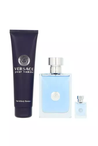 Zestaw Versace Pour Homme Edt 100ml + Shower Gel 150ml + Edt 5ml miniatura