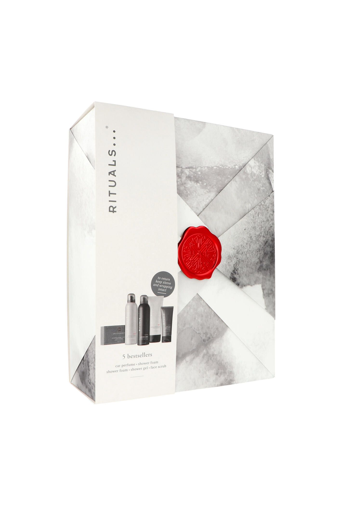 Zestaw Rituals Homme - Large 2023 2x Foaming Shower Gel 200ml + Ice Shower Gel 70ml + Face Scrub 70ml + Car Perfume