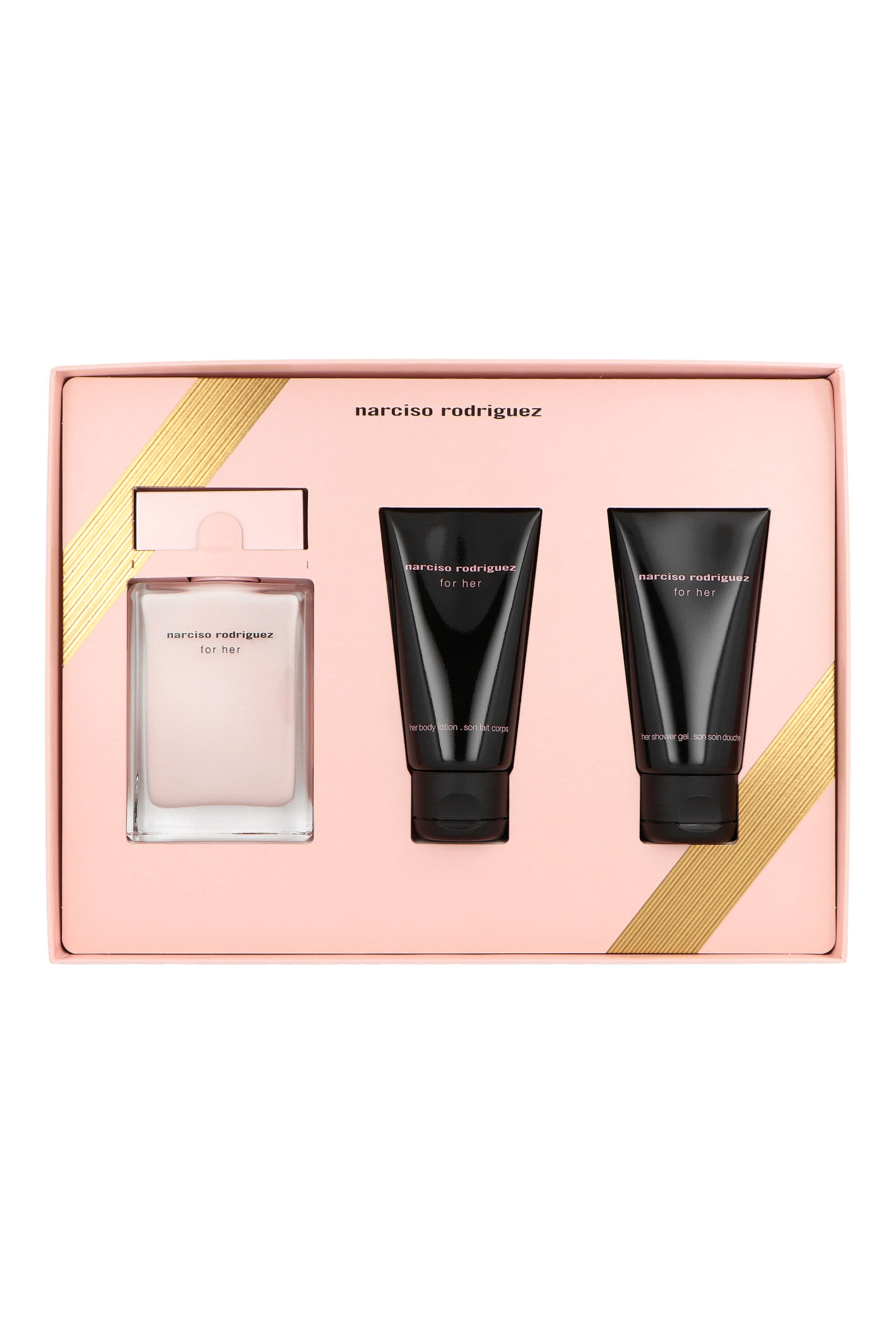 Zestaw Narciso Rodriguez For Her Edp 50ml + Body Lotion 50ml + Shower Gel 50ml