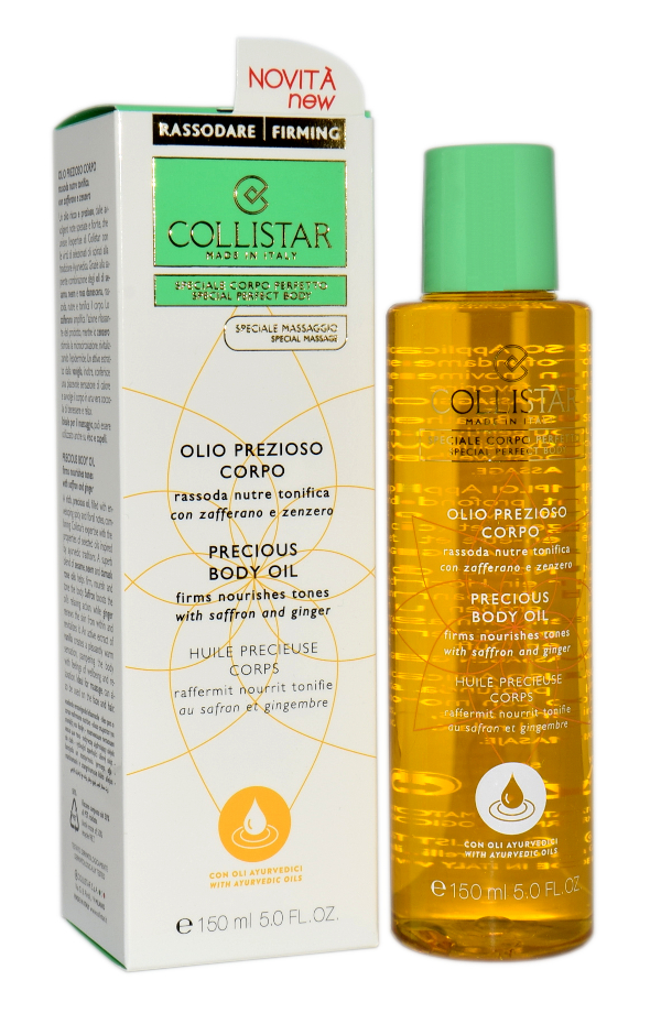 Collistar Precious Body Oil Firms Nourishing Tones With Saffron And Ginger 150ml