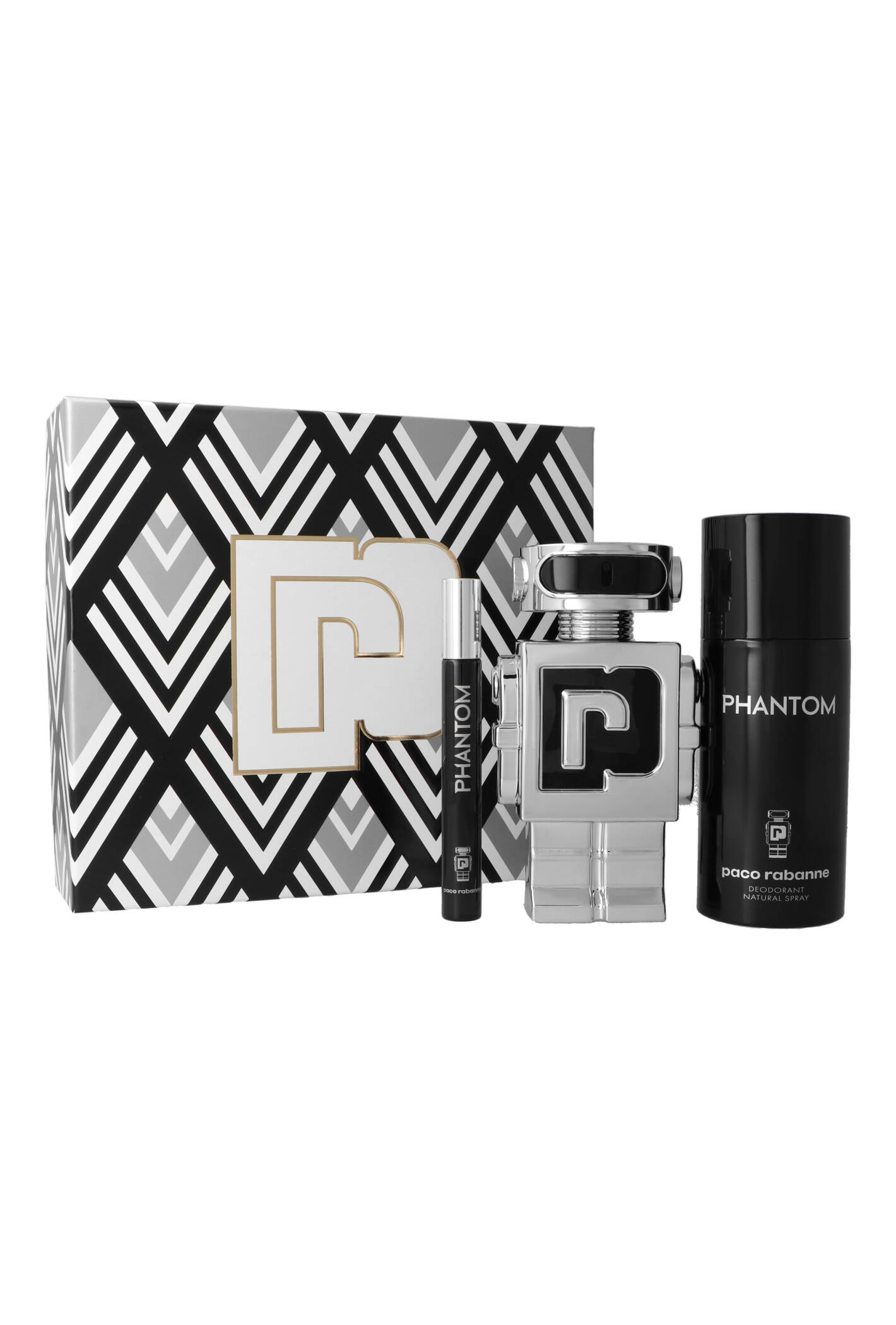 Zestaw Paco Rabanne Phantom Edt 100ml + Deodorant 150ml + Edt 10ml