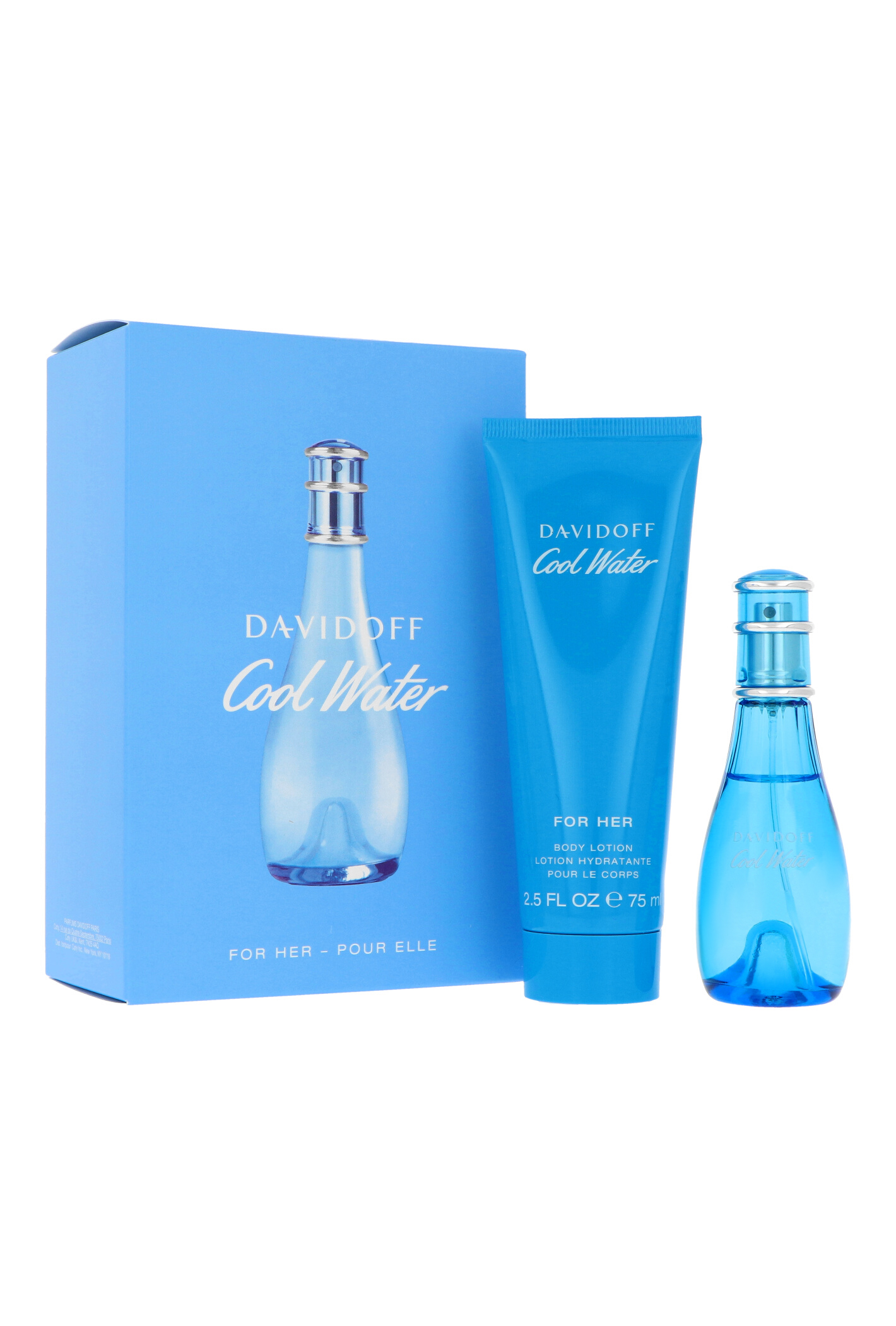 Zestaw Davidoff Cool Water Woman Edt 30ml + Body Lotion 75ml